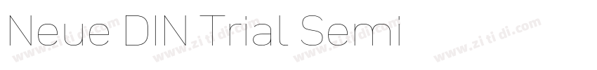 Neue DIN Trial Semi字体转换